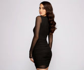 Ready and Ruched Mesh Mini Dresses